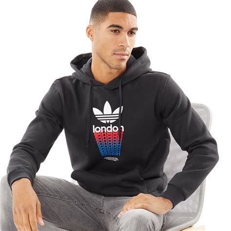 adidas hoodie heren zwart|adidas fleece hoodie.